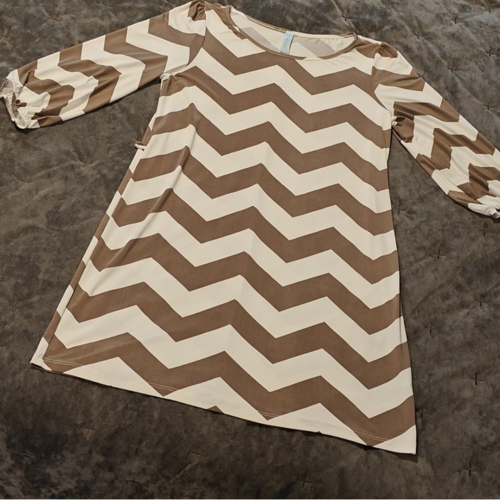 Fashionomics Chevron Pattern Dress